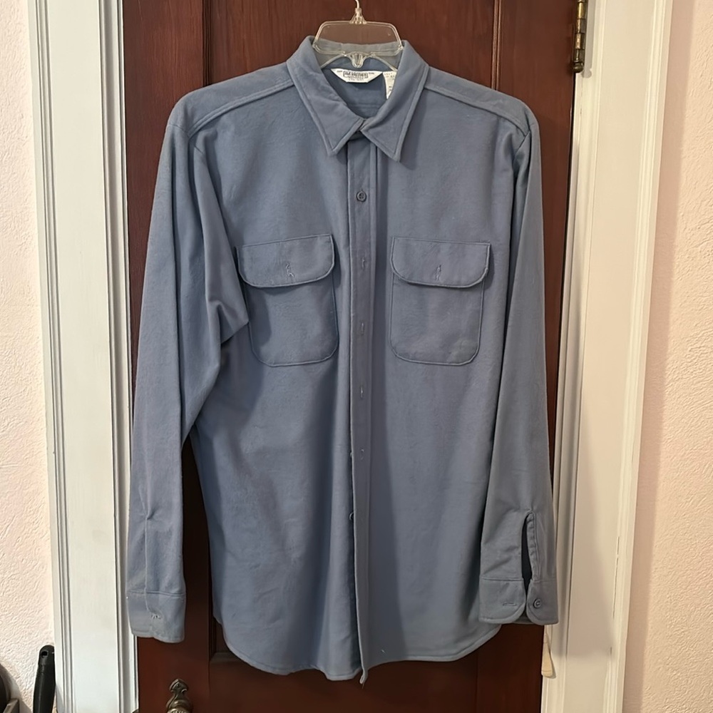 Five Brother Blue Shirt L 16-16 1/2